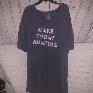 Secret Treasures Dark Gray Graphic Tee - Make Today Amazing